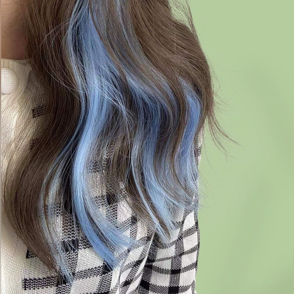 IGK Color Bright Déjà Blue steel blue hair one step bleach and color kit